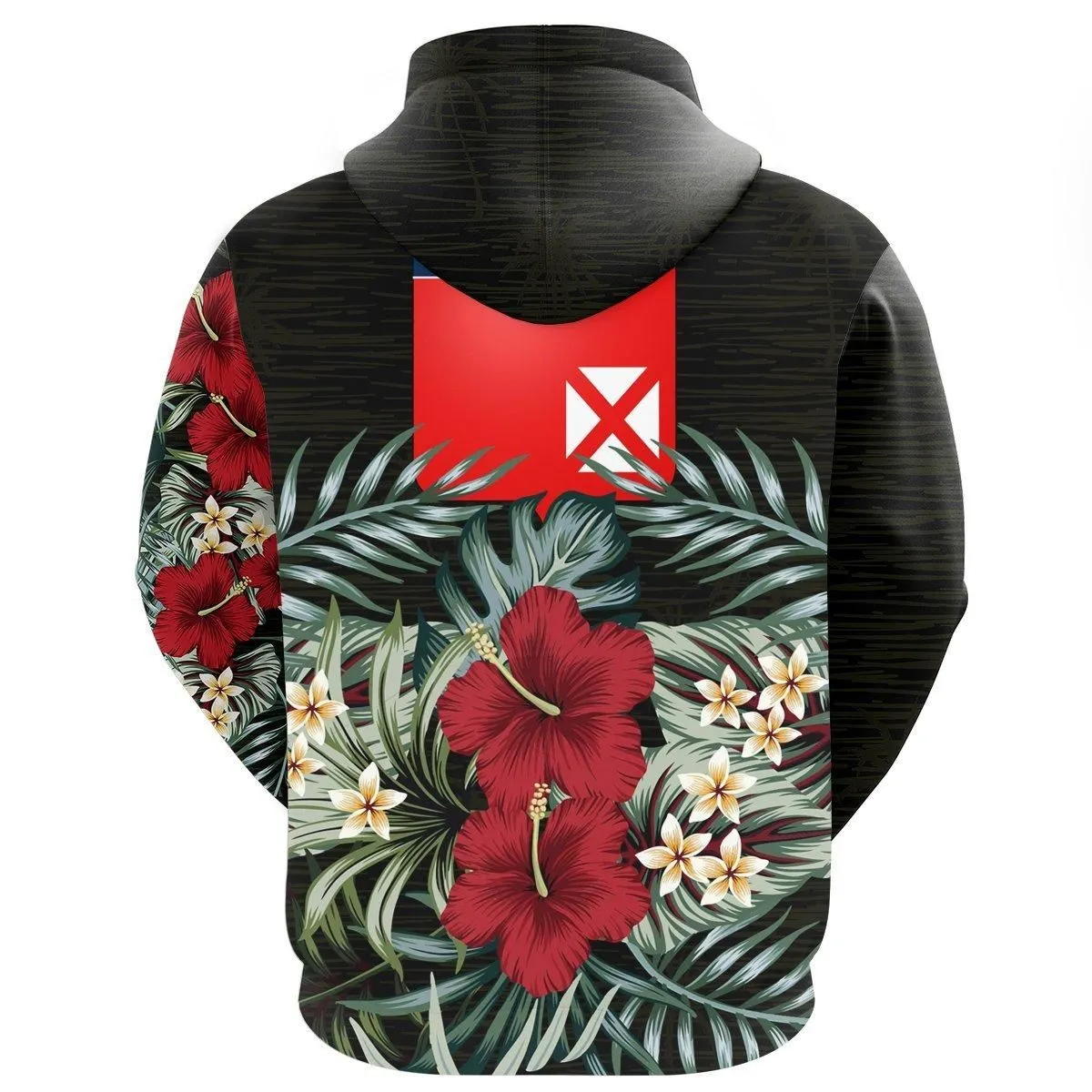 Wallis And Futuna Hoodie - Hibiscus (Men/Women)