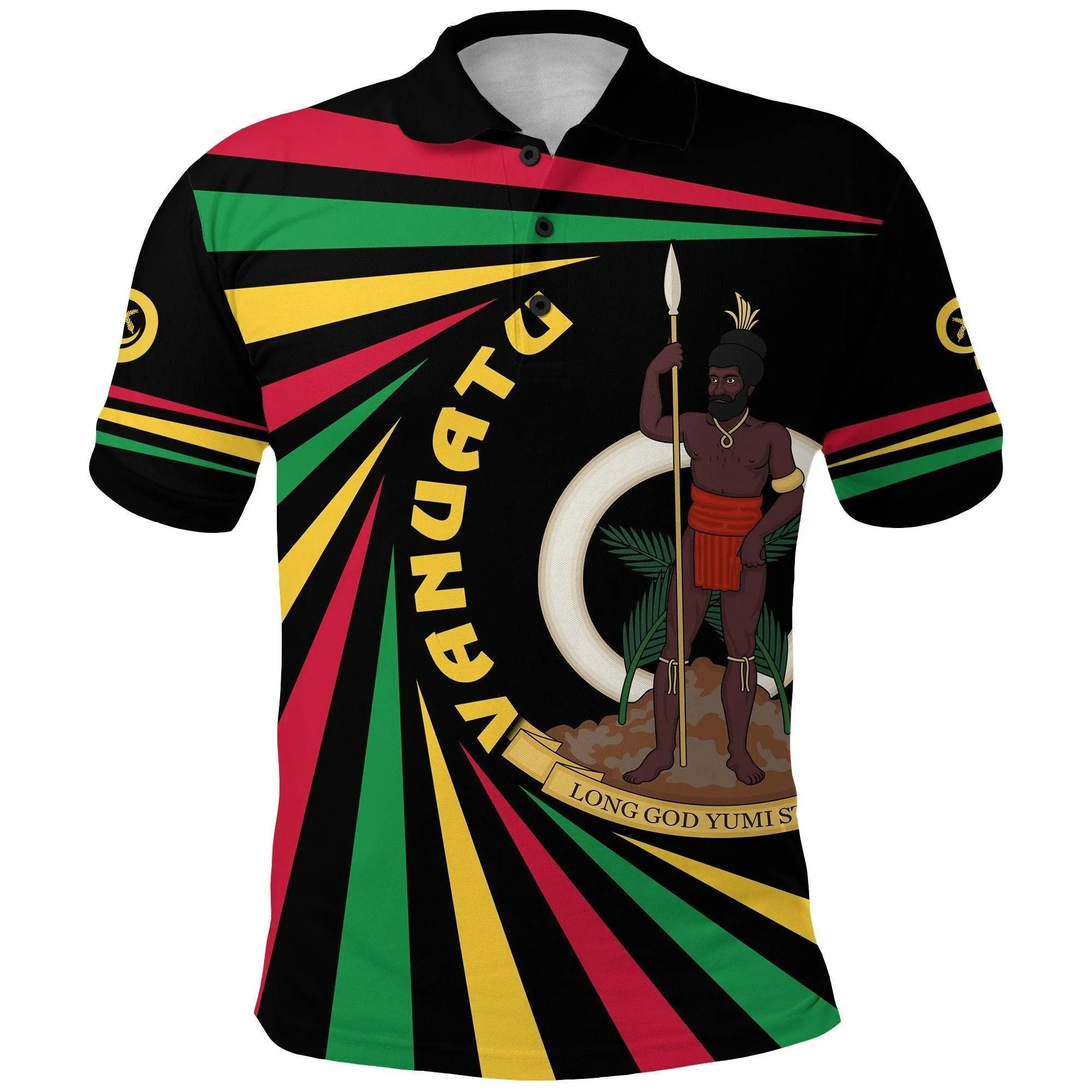 Combo Polo Shirt and Men Short Vanuatu Rugby Creative Style