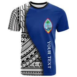 Guam Custom Personalised T-shirt - Coat Of Arm and Polynesian Patterns