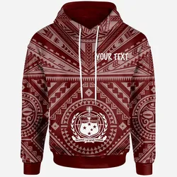 Samoa Personalised Hoodie - Samoa Seal In Polynesian Tattoo Style Red