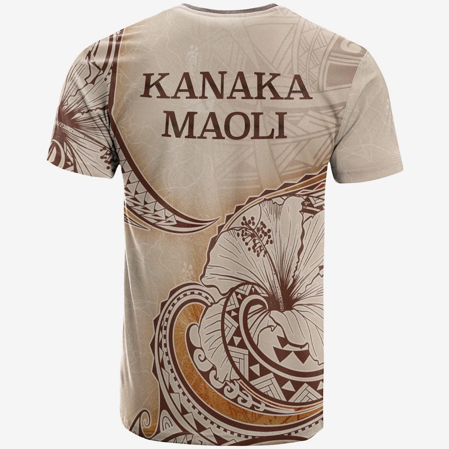 Hawaii Kanaka Maoli T Shirt - Hibiscus Flowers Vintage Style