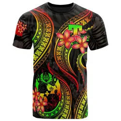 Tonga Polynesian T-Shirt - Reggae Plumeria - BN11
