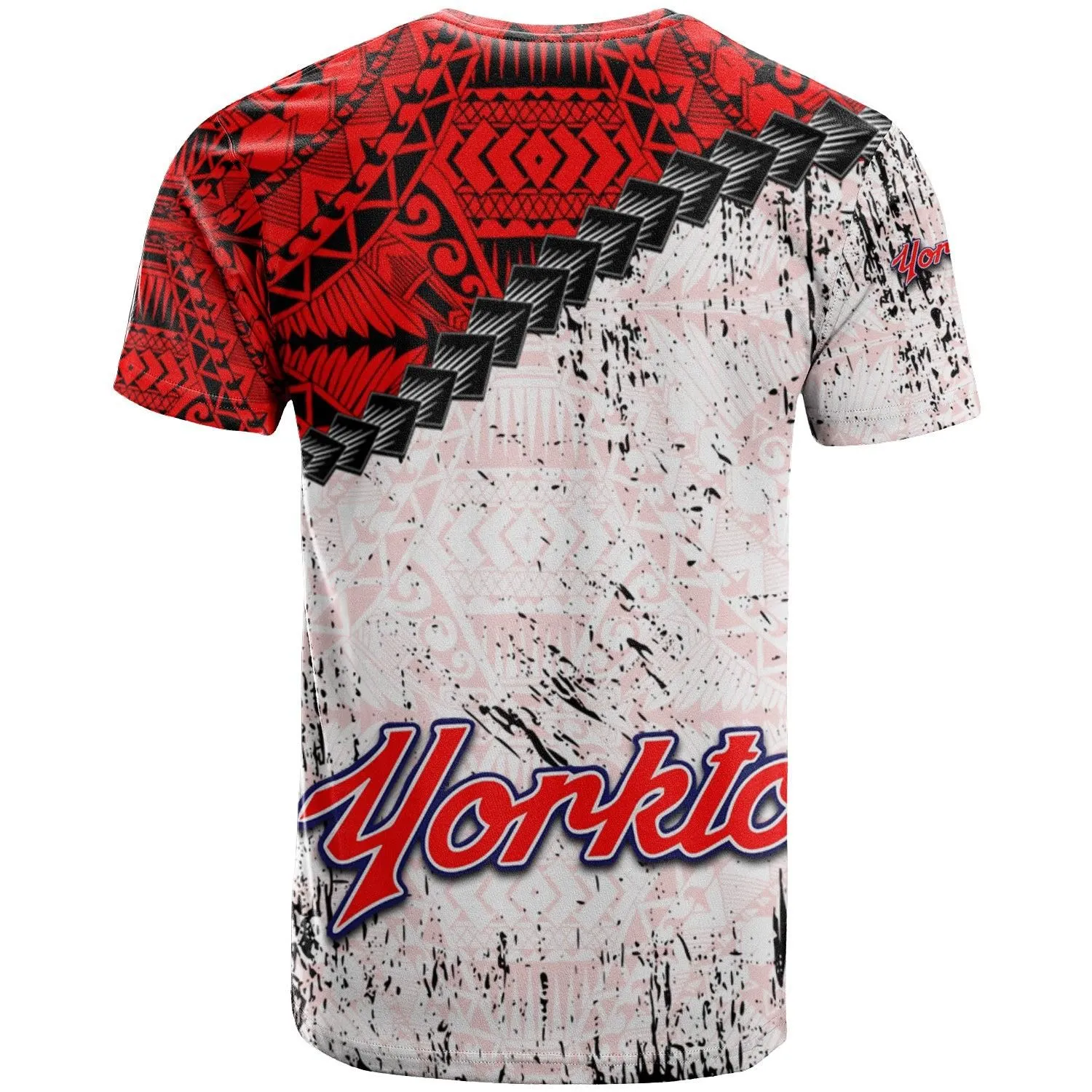 Yorkton Cardinals T-shirt Grunge Polynesian Tattoo - CA BASEBALL