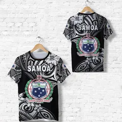 Manu Samoa Rugby T Shirt Unique Vibes Coat Of Arms - Black