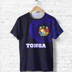 Tonga In My Heart Tattoo Style Special T shirt Blue