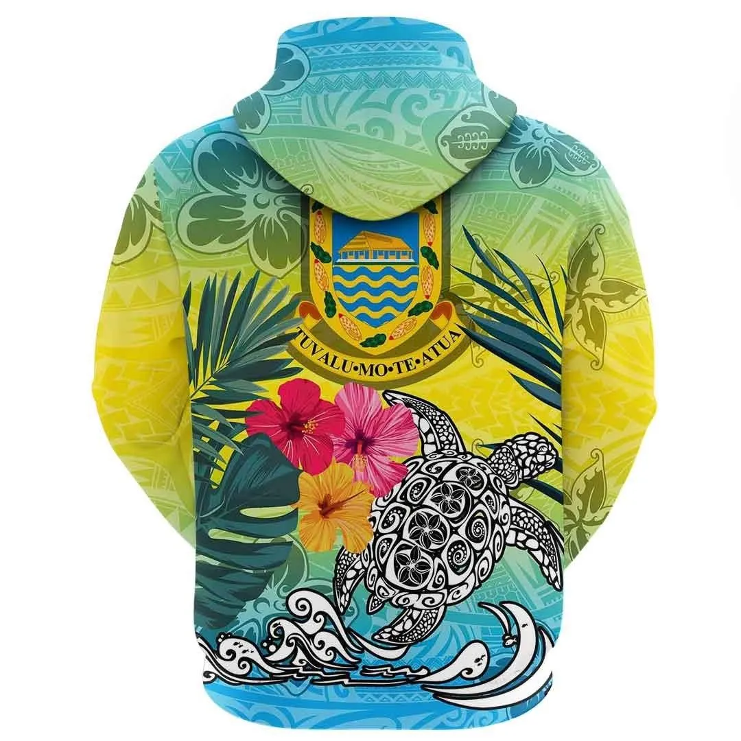 Alohawaii Clothing - Tuvalu Style Polynesian Tattoo Hoodie A94