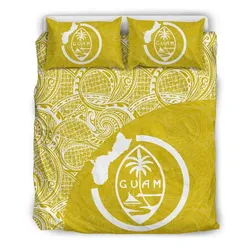 FamilyGater Bedding Set - Cover and Pillow Cases Guam Coat Of Arm Map Polynesian 14 Th9