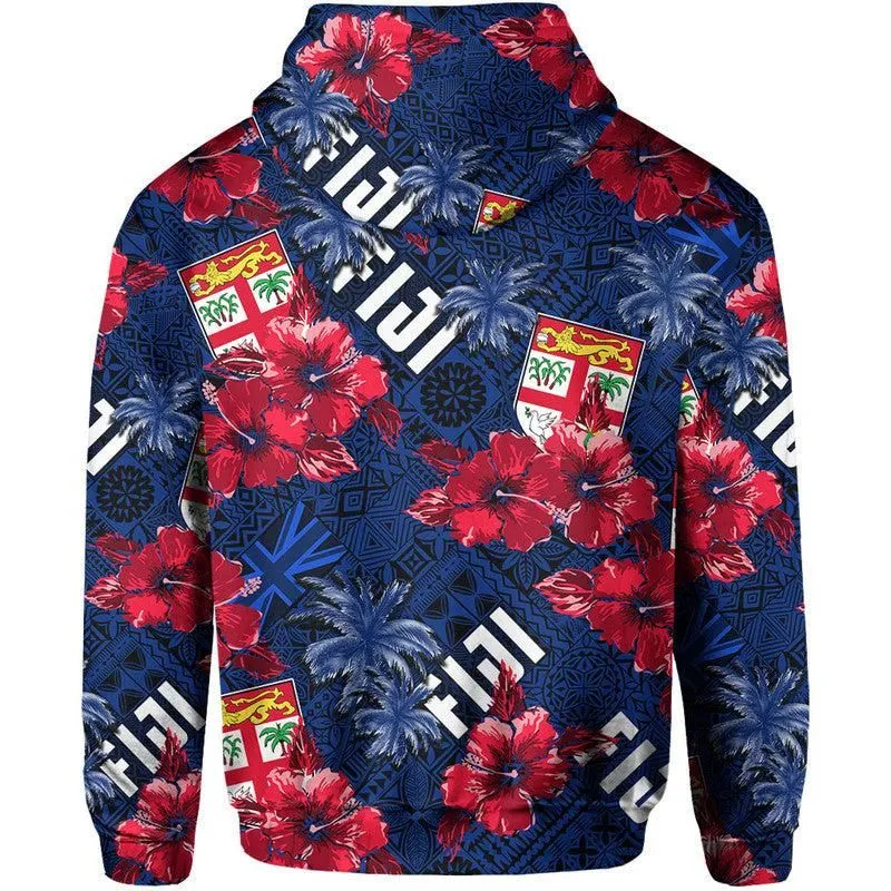 Fiji Hibiscus Hoodie Hawaii Style No.2 LT6
