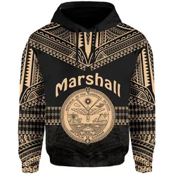 Marshall Islands Hoodie Best Tattoo Version Golden LT13