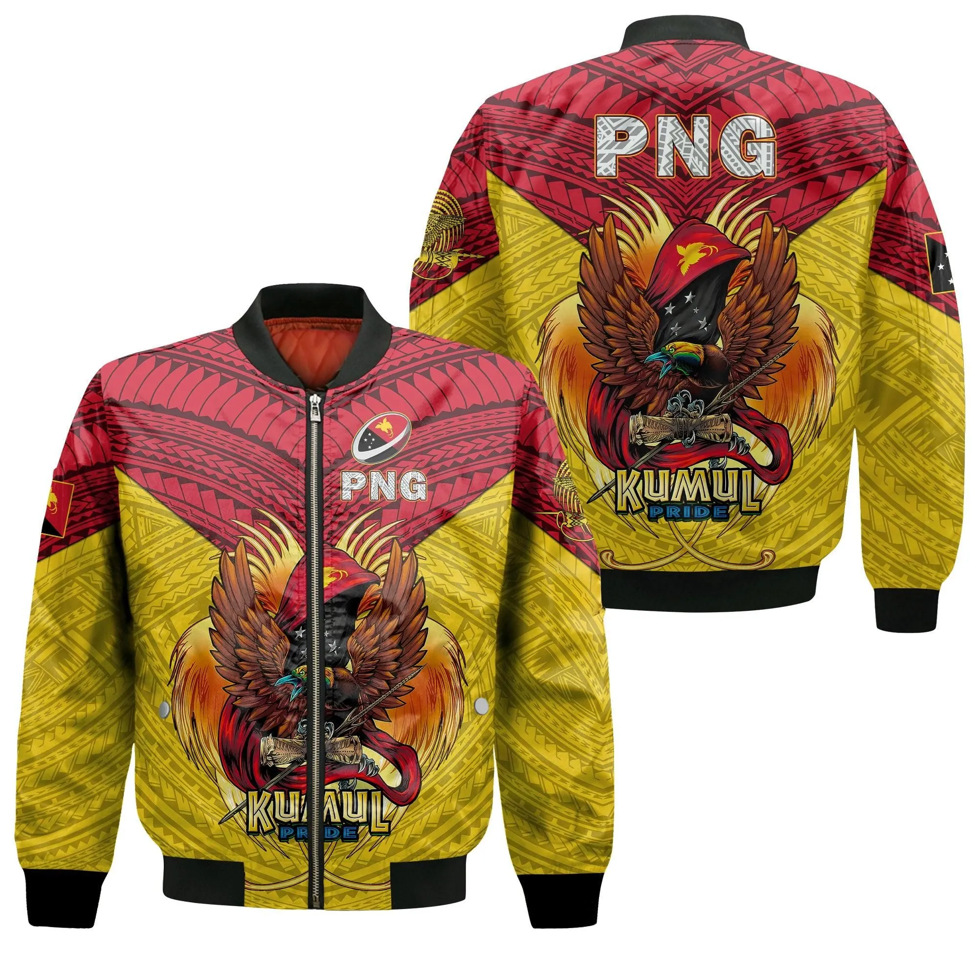 Papua New Guinea Rugby Kumul Pride Bomber Jacket - LT2