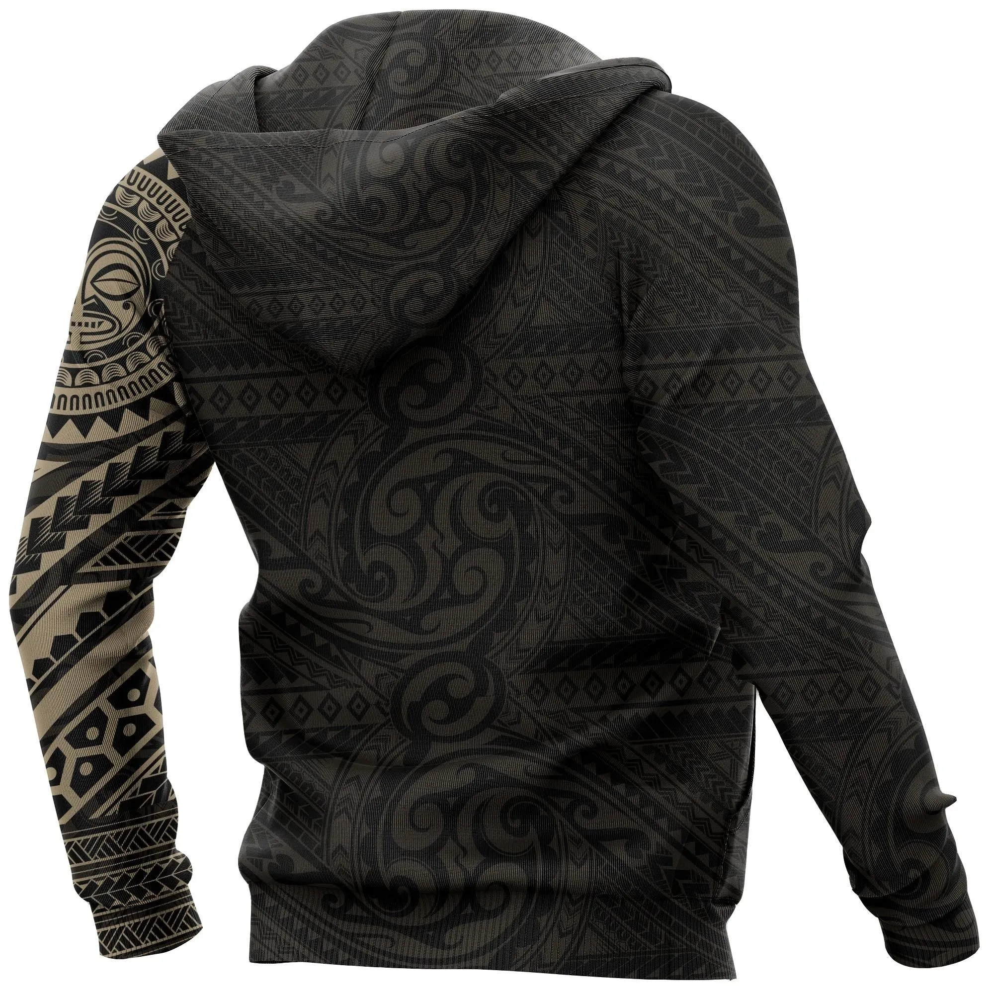 Tribal Hoodie, Polynesian Sun God Tattoo All Over Print Hoodie A7
