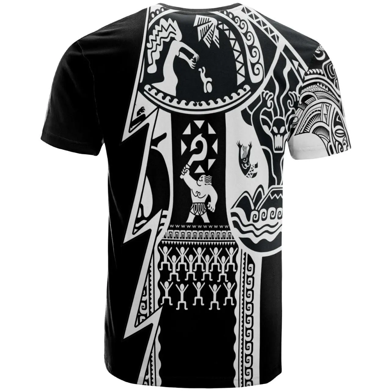 (Custom Personalised Text) Samoa Premium T-Shirt - Samoa Coat Of Arms Polynesian Tattoo White New