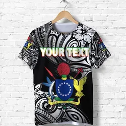 (Custom Personalised) Cook Islands Rugby T shirt Unique Vibes Coat Of Arms - Black