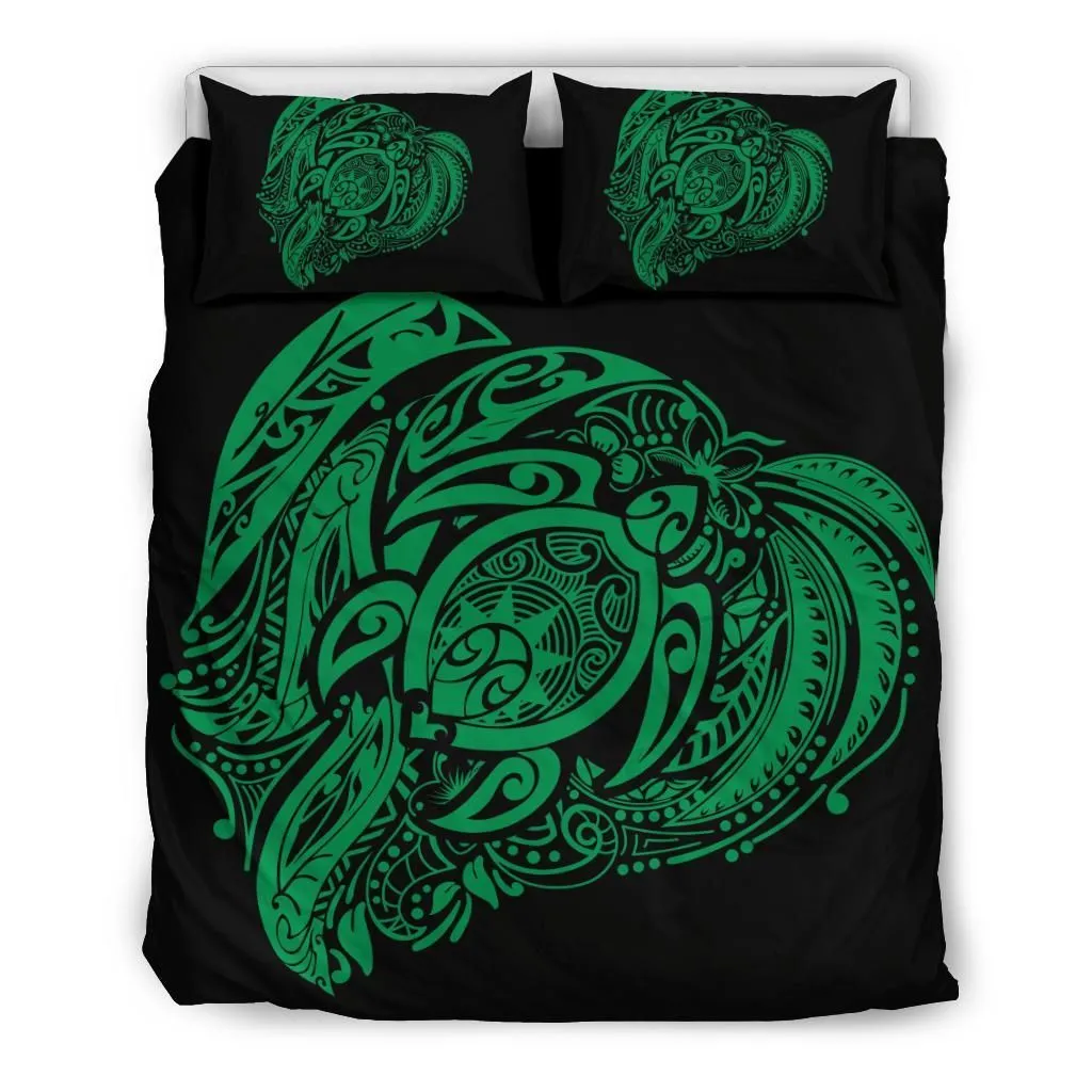 Alohawaii Bedding Set Turtle Hibiscus Polynesian Bedding Set Simple Green Ah J7 Dhc1712753Dd