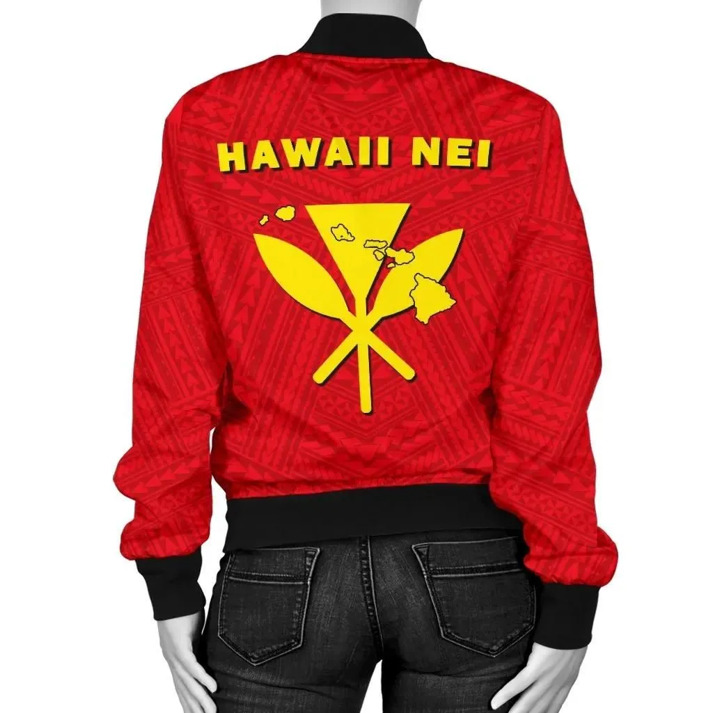 FamilyGater Jacket - Hawaii Kanaka Polynesian Women's Bomber Jacket - AH - J71