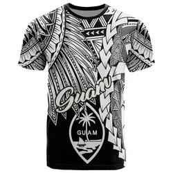 Alohawaii T-Shirt - Tee Guam Polynesian - Tribal Wave Tattoo White - BN12