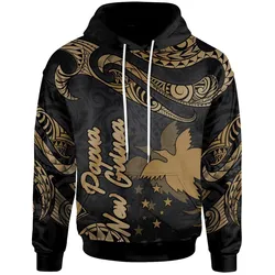 Papua New Guinea Polynesian Hoodie - Poly Tattoo Gold Version