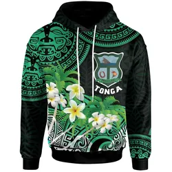 Tonga Custom Hoodie - Takuilau College with Polynesian Patterns and Plumeria Flower LT10