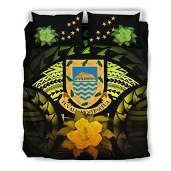 Tuvalu Reggae Hibiscus Bedding Set A02