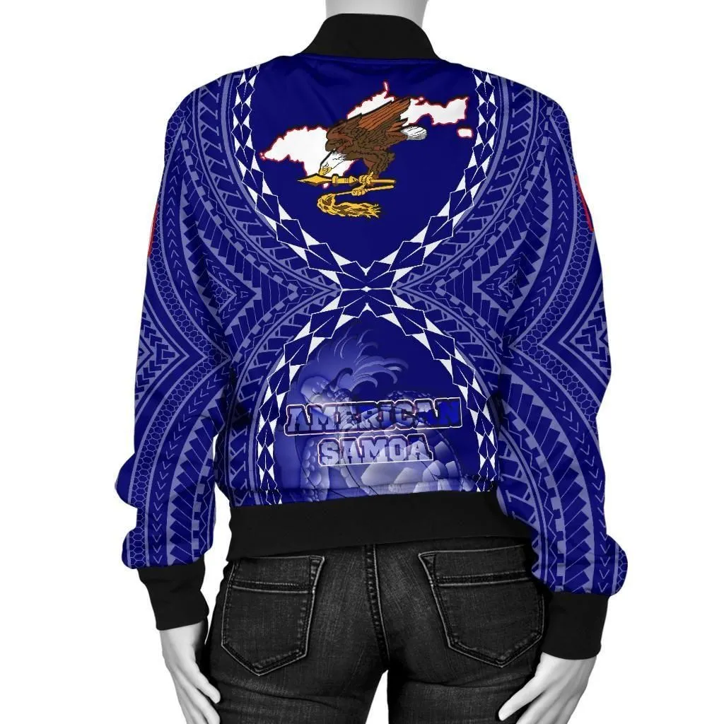 FamilyGater Jacket - Bomber Jacket American Samoa Polynesian - American Samoa Flag with Polynesian Tattoo - BN18