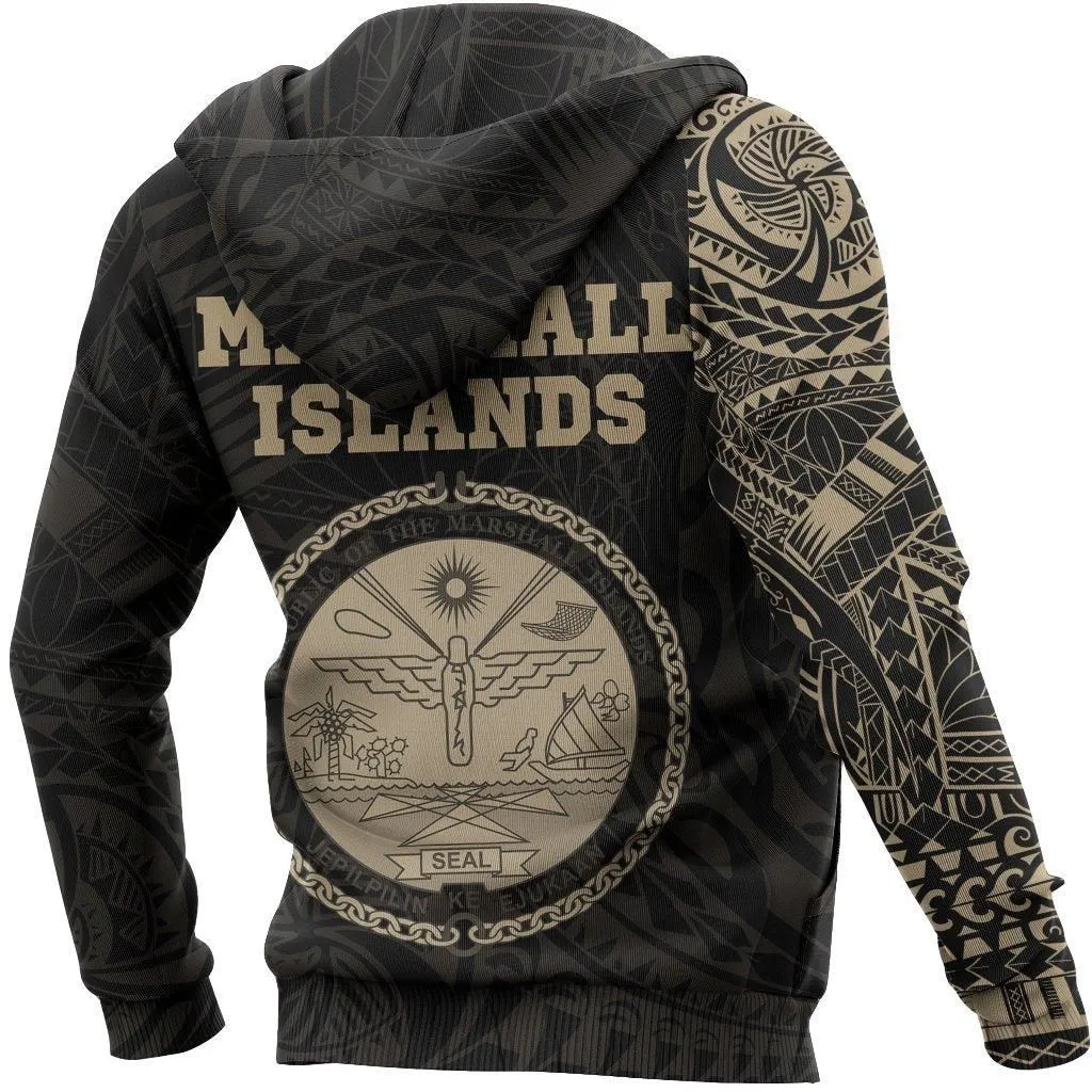 Marshall Islands Hoodie Tattoo Style Version 2.0