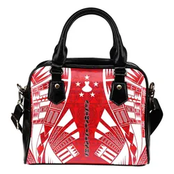 Austral Islands Shoulder Handbag - Polynesian Tattoo Flag