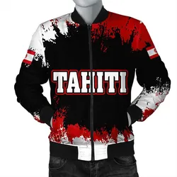 Wonder Print Shop Jacket - Tahiti Face Style Bomber Jacket