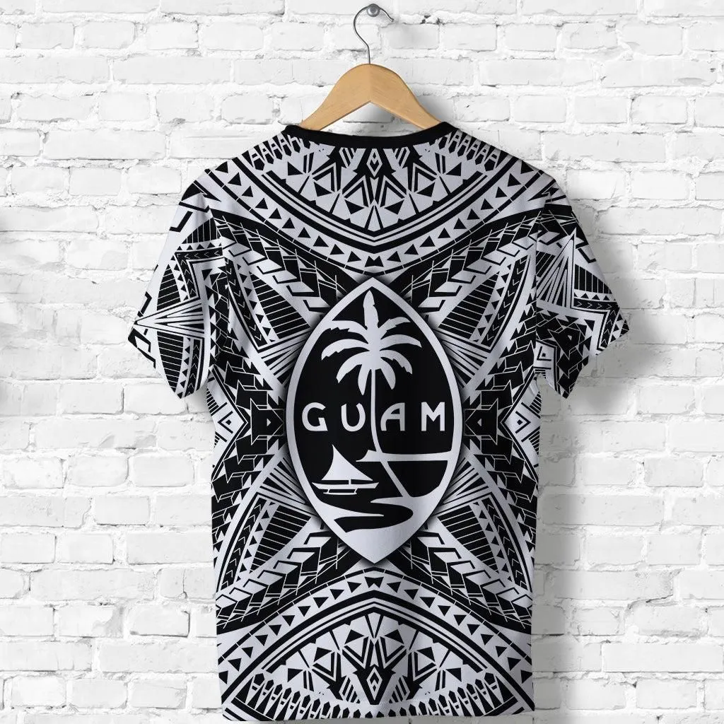 Guam Rugby T-Shirt Polynesian Patterns - Black LT16
