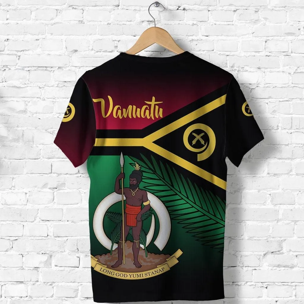 (Custom Personalised) Vanuatu Rugby T shirt Proud Vibes