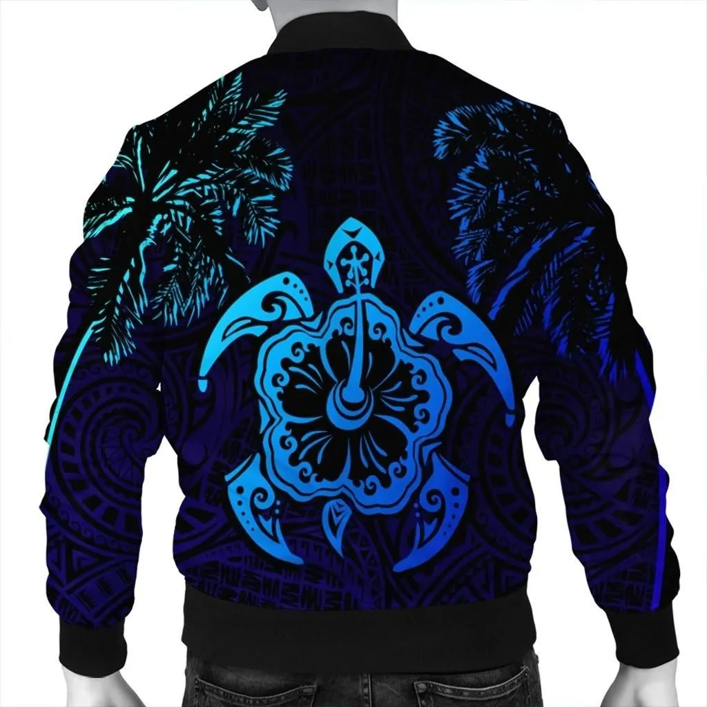 Alohawaii Jacket - Hawaiian Turtle Hibiscus Coconut Tree Polynesian Bomber Jacket AH - J0R