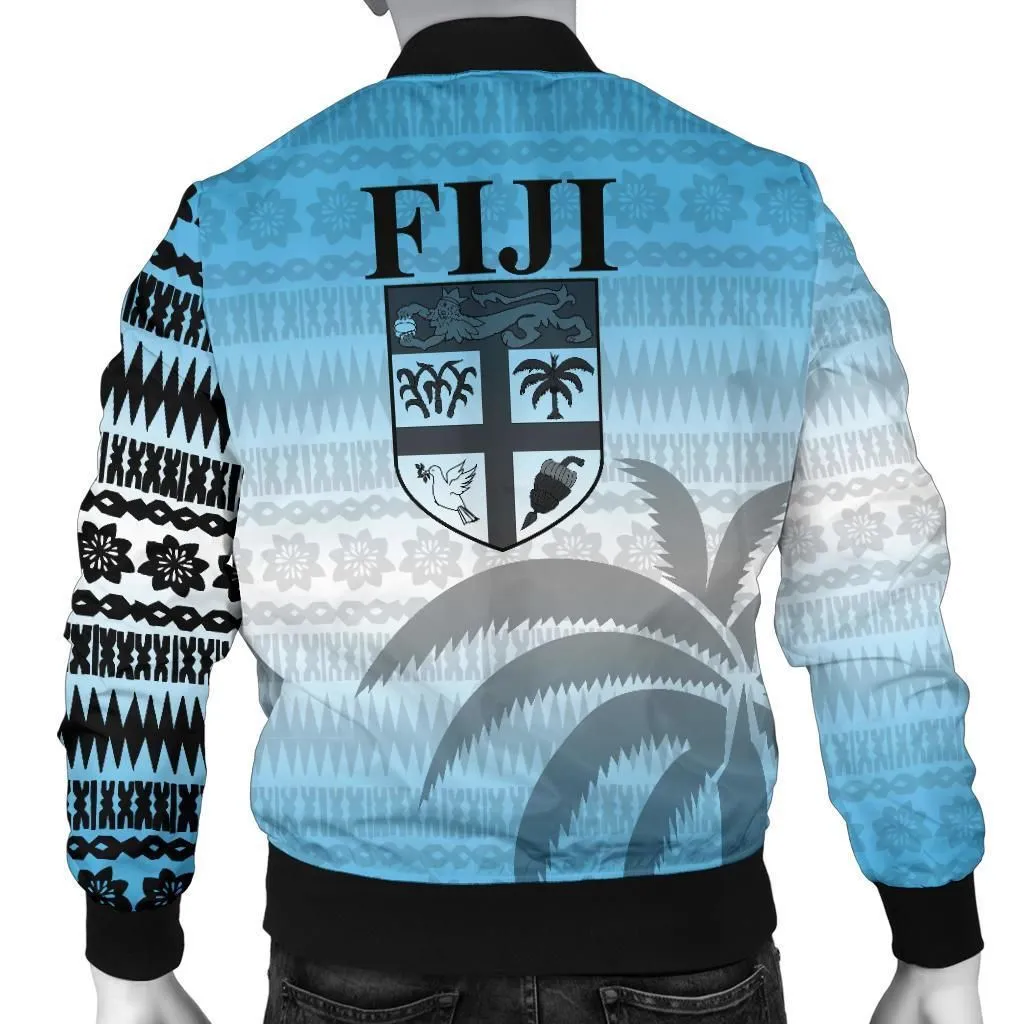 Fiji Tapa Mens Bomber Jacket Tattoo Style