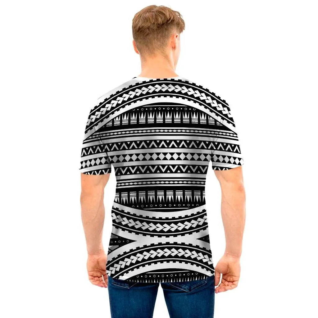 Maori Tattoo Polynesian Tribal Print Mens T-Shirt