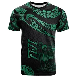 Fiji Polynesian T-Shirt - Poly Tattoo Green Version
