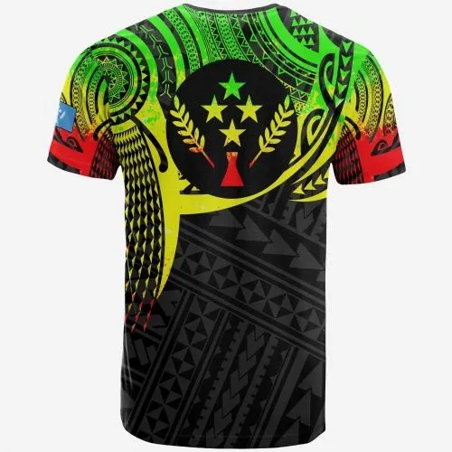 Kosrae Micronesia T Shirt - Reggae Tattoo Pattern