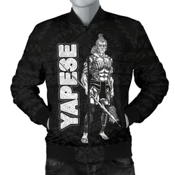 Yap Polynesian Men's Bomber Jacket - Micronesia Yapese Warrior - BN39