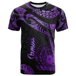 Samoa Polynesian T-Shirt - Poly Tattoo Purple Version