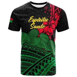 Vanuatu Espiritu Santo T shirt Kava With Hibiscus LT12