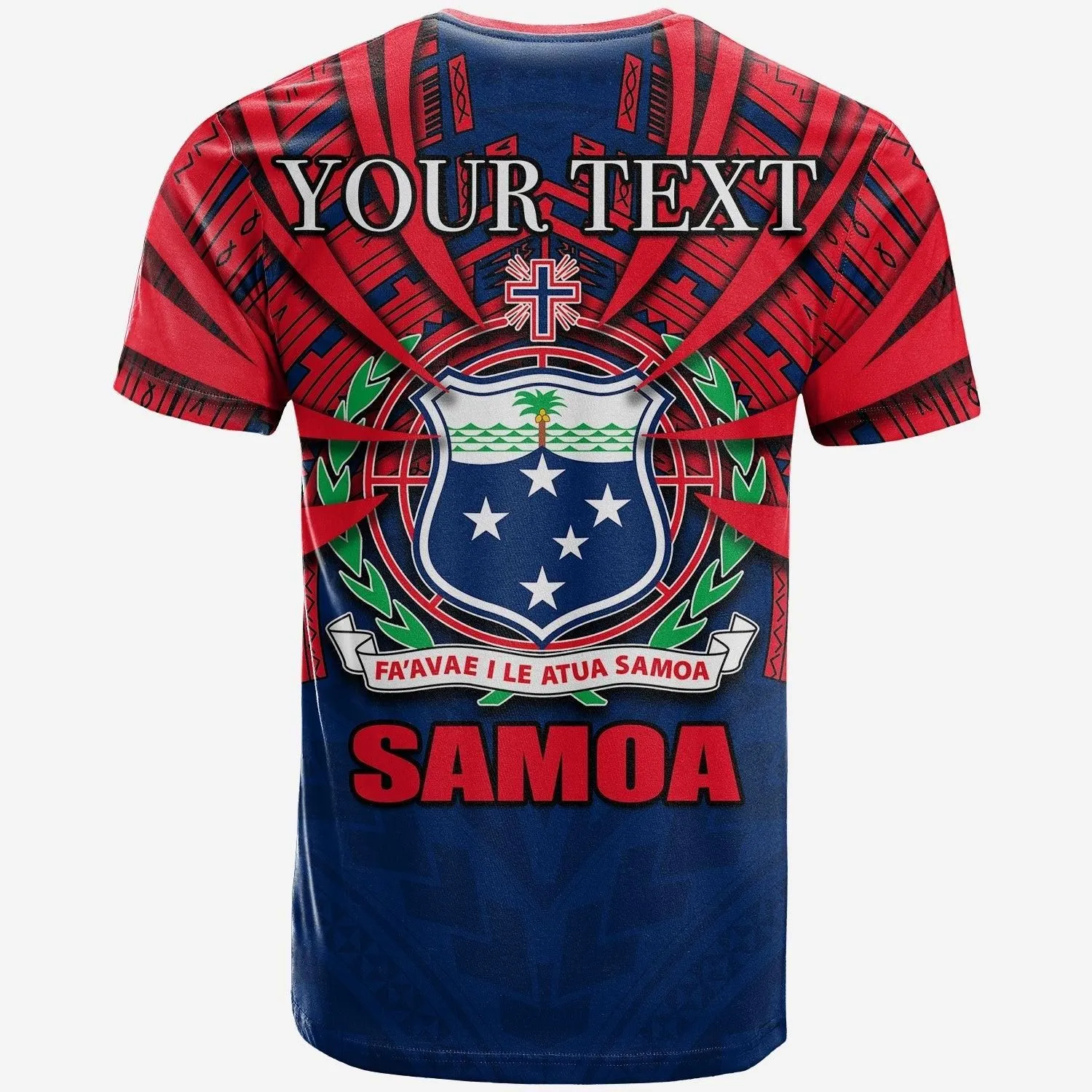 (Custom Personalised) F.A.S.T Samoa T Shirt Samoa Tattoo Style LT6