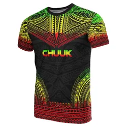 Chuuk All Over T Shirt - Chuuk Flag Polynesian Tattoo Reggae