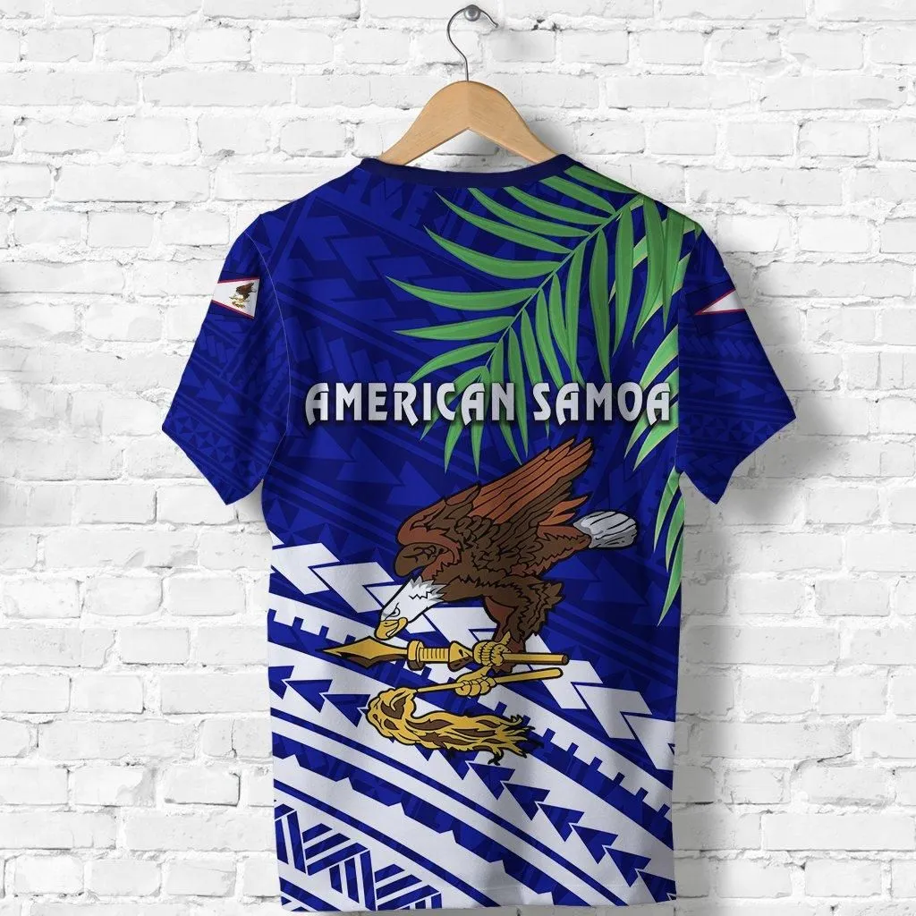 American Samoa Rugby T shirt Coconut Leaves - Talavalu