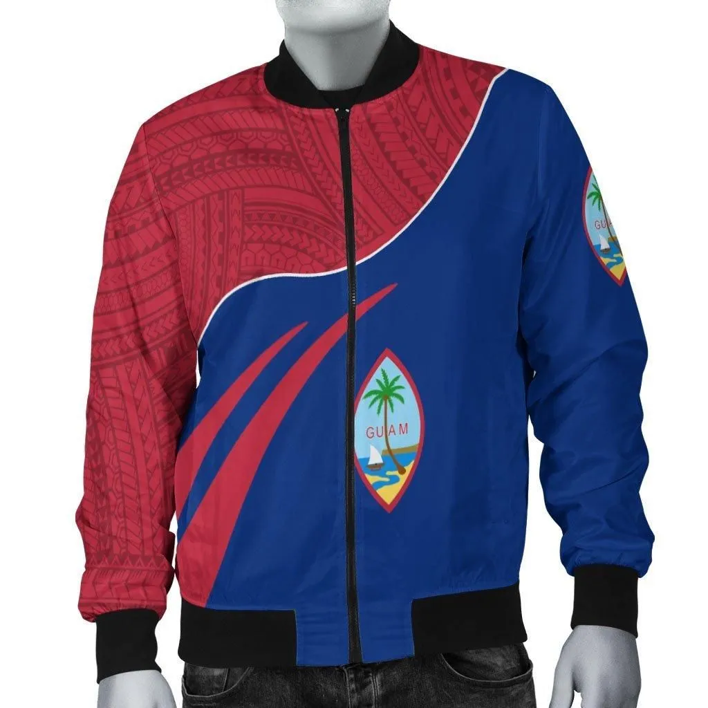 Guam Mens Bomber Jacket - Curve Style