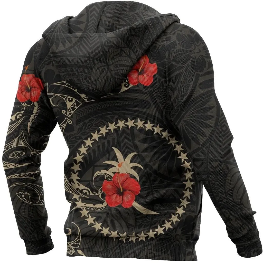 Alohawaii Clothing - Hoodie Chuuk Hibiscus Tattoo Style A7