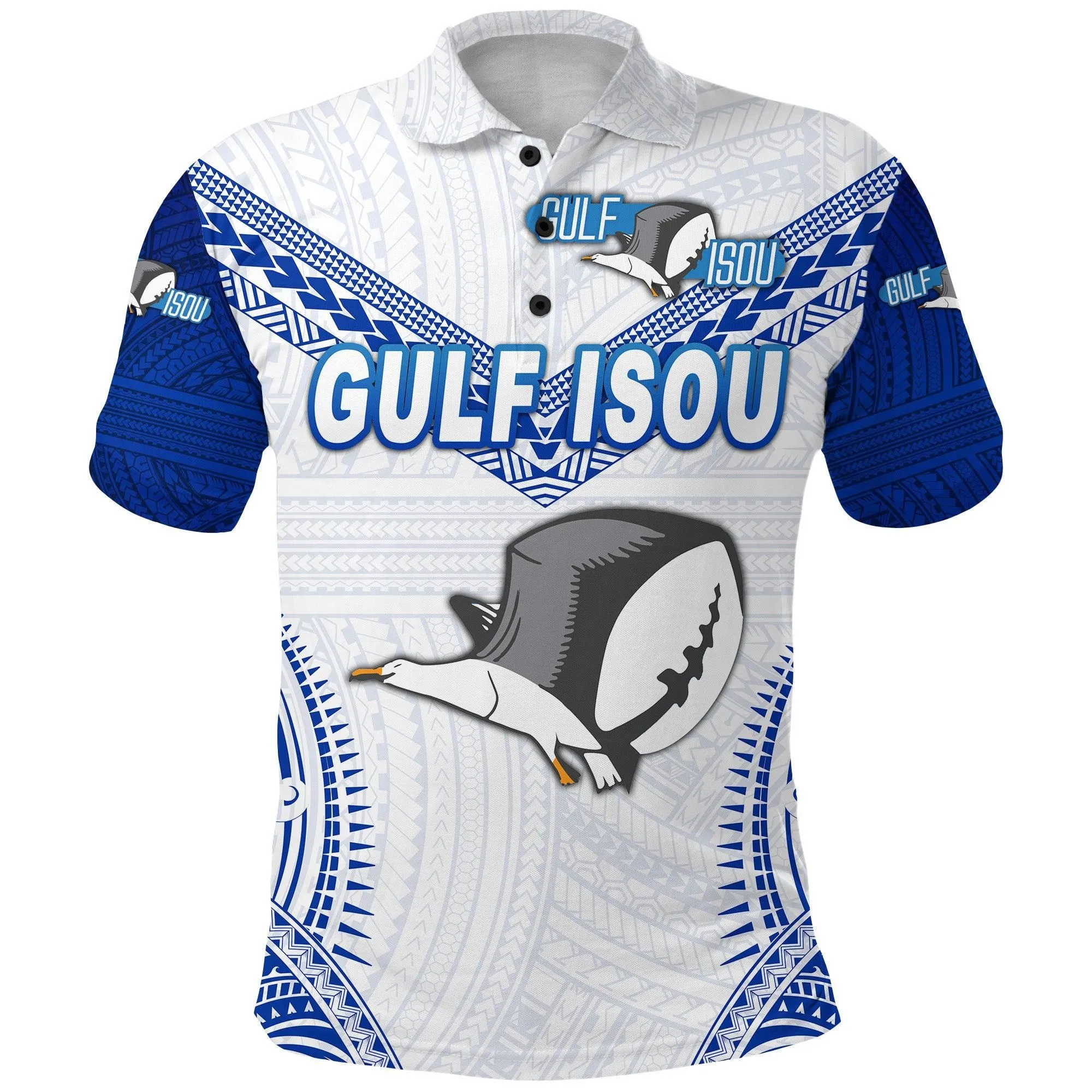 Papua New Guinea PRK Gulf Isou Polo Shirt Rugby Original Style - White LT8