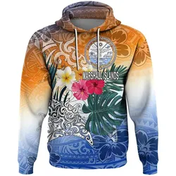 Alohawaii Clothing - Marshall Islands Style Polynesian Tattoo Hoodie A94