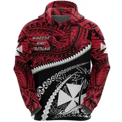 Alohawaii Clothing - Hoodie Wallis and Futuna Tapa Polynesian Shark Tattoo K4