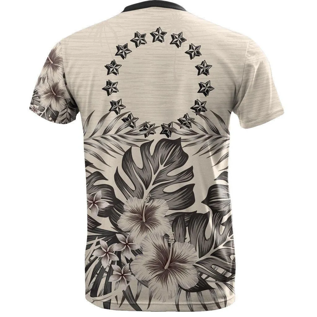 Cook islands T-Shirt The Beige Hibiscus