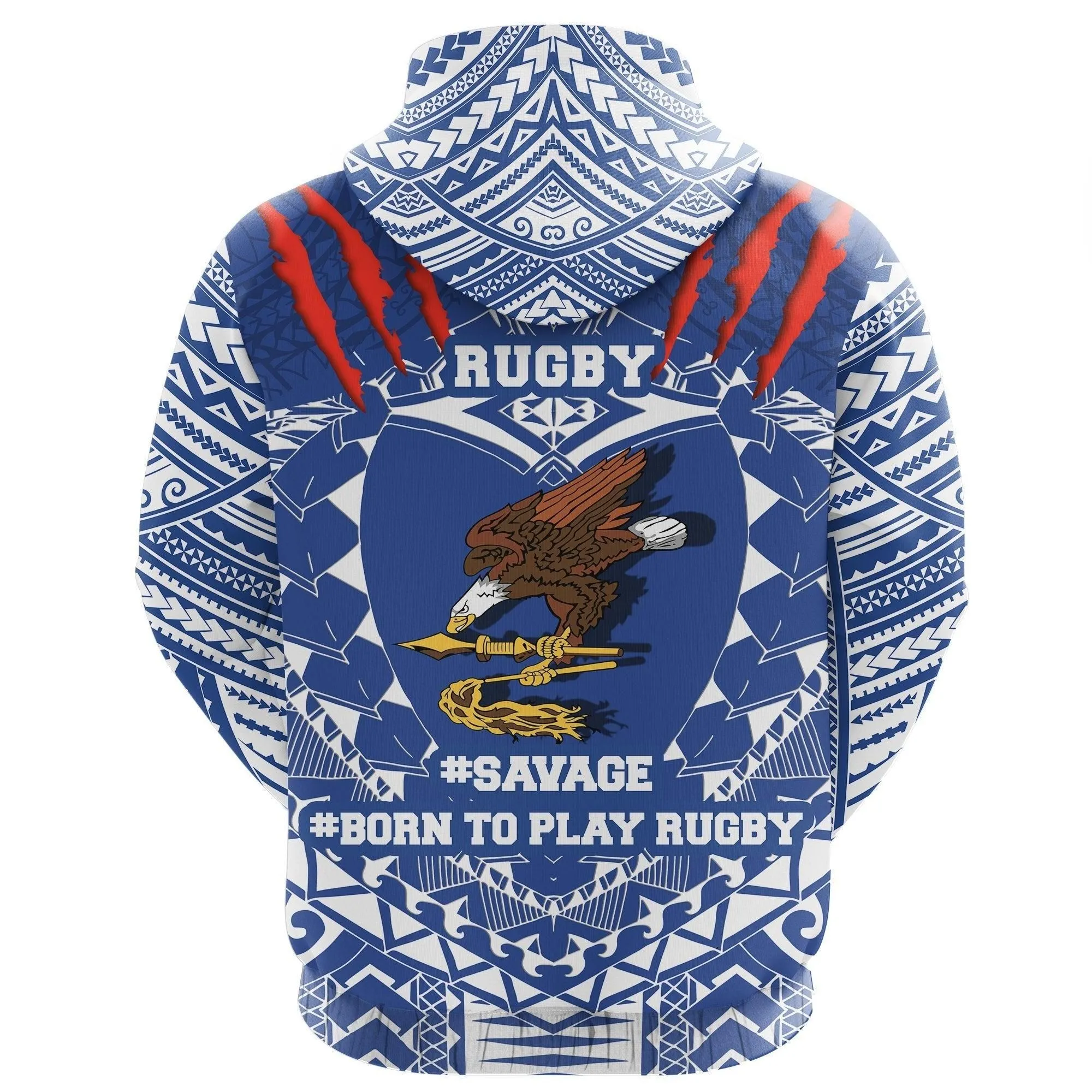 American Samoa Tattoo Rugby Hoodie