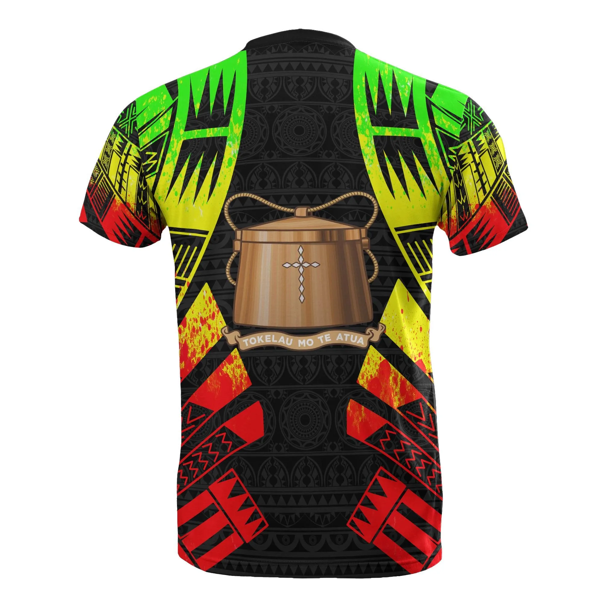 Tokelau T shirt - Tokelau Coat Of Arms Polynesian Tattoo Reggae Style