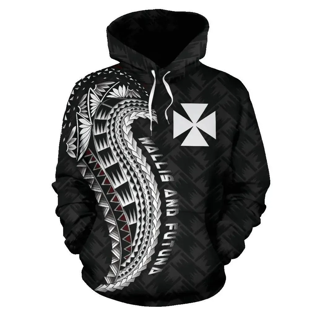 Wallis And Futuna Hoodie, Wallis And Futuna Tattoo Polynesian Wings Style A02