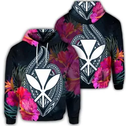 Alohawaii Hoodie - Hawaiian Kanaka Polynesian Hibiscus Hoodie - AH - J4R